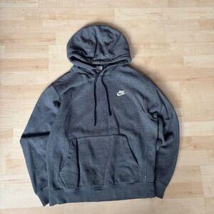 Nike Men Gray Hoodie Sweatshirt Pullover Hooded Athletic Sportswear Size S